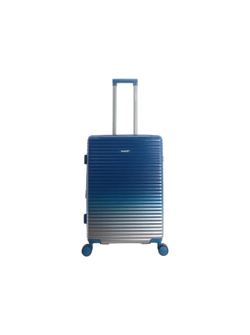 Saxoline SX Blue Elite Trolley TSA Zahlenschloss Spinner 66 cm in blue gradient