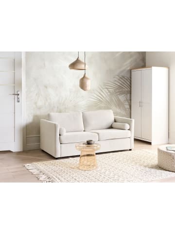 Beliani 2-Sitzer Sofa INKOO in Weiß - (W) 177 x (H) 81 x (L) 90 cm