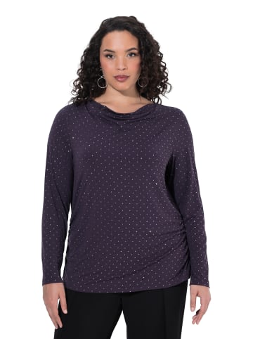 Ulla Popken Langarmshirt in dunkel violett
