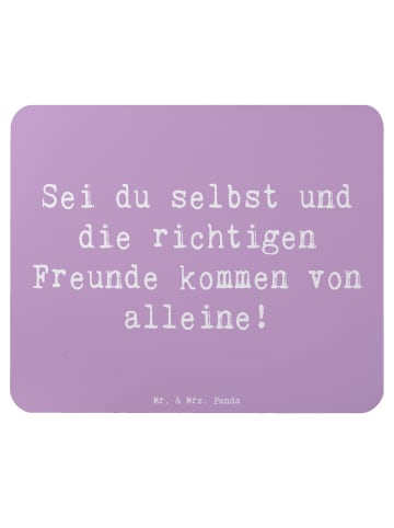 Mr. & Mrs. Panda Maus Pad Spruch Neue Freunde finden mit Spruch in Lavendeltraum