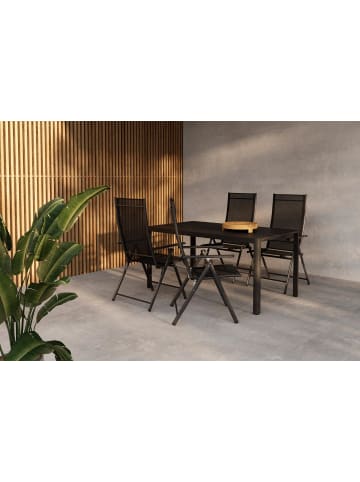 ebuy24 Gartenset Giardini Schwarz 85 x 150 cm