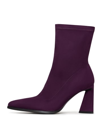 CESARE GASPARI Blockabsatz-Stiefeletten in Lilac