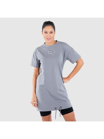 SMILODOX T-Shirt Kleid Brisk in Grau