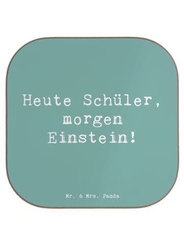 Mr. & Mrs. Panda Flaschenuntersetzer Spruch Schulanfang Inspirat... in Meeresbrise