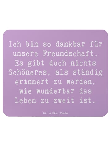 Mr. & Mrs. Panda Maus Pad Spruch Dankbarkeit für Freundschaft mi... in Lavendeltraum