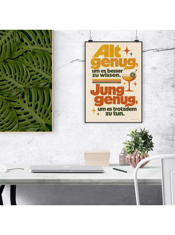 Print Spruch witzig Design mit Spruch in Weiß