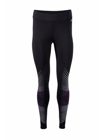 Kangaroos Leggings in schwarz-lila