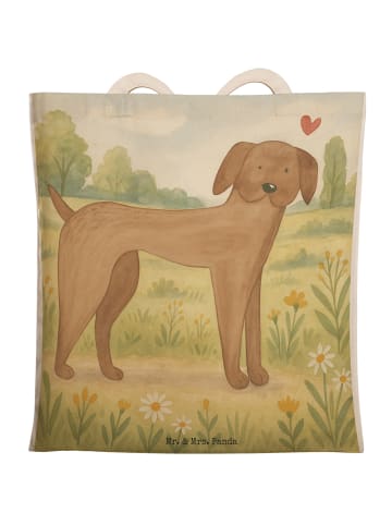 Mr. & Mrs. Panda Tote Bag Hund Dogge Design ohne Spruch in Weiß