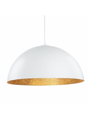 Licht-Erlebnisse Pendelleuchte Ø 50 x (T)100 cm in Weiß GoldWeiß Gold