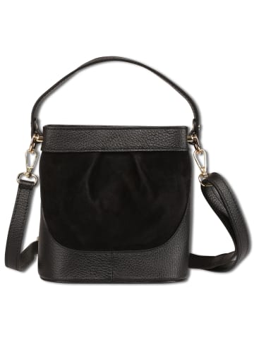 Toscanto Leder Umhängetasche Toscanto Tasche schwarz ca. 18cm