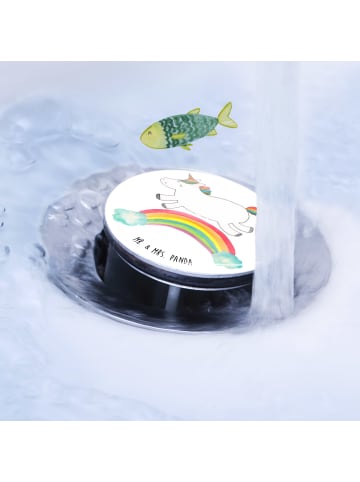 Mr. & Mrs. Panda Stöpsel Einhorn Regenbogen ohne Spruch in Weiß