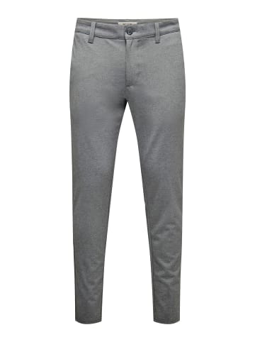 ONLY & SONS Chino Hose in Medium Grey Melange 1