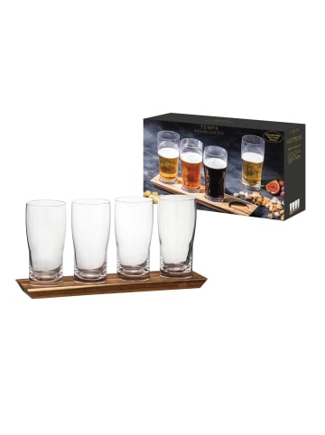 Ladelle 4er Set Bier Tasting-Set Tempa Harvey 430 ml transparent in transparent
