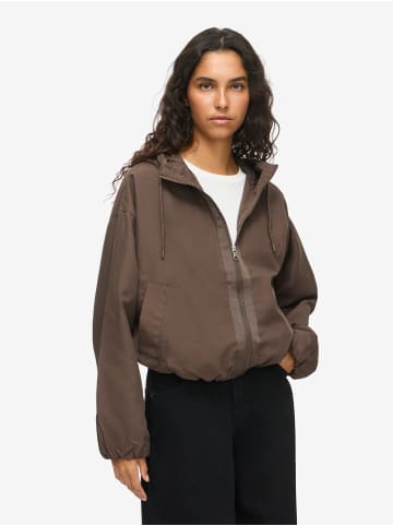 Noisy may Jacke mit Kapuze in Chocolate Brown