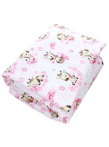 TupTam Kinder Bettdecken Set Gemustert in rosa Modell 1