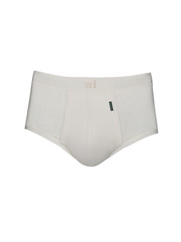 ZD ZERO DEFECTS Slip mit Öffnung "Saturno" in Weiß