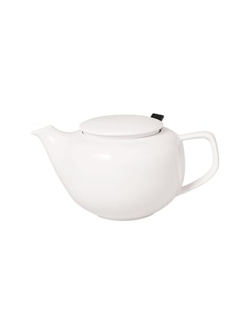 Villeroy & Boch Teekanne mit Deckel & Filter Afina 420 ml weiß in weiß