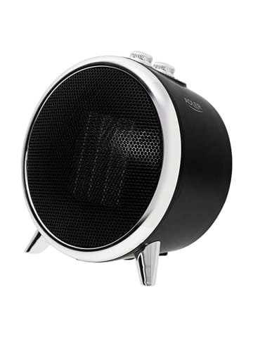 Adler Europe Adler AD 7742 Keramik-Heizlüfter 1500 W mit 2 Heizstufen - Schwarz in Schwarz