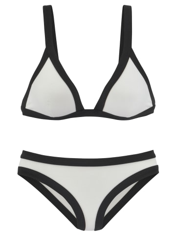 Venice Beach Triangel-Bikini in weiß-schwarz