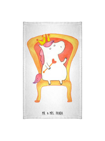 Mr. & Mrs. Panda Handtuch Einhorn Prinzessin ohne Spruch in Weiß