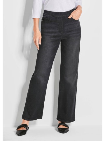 GOLDNER Schlupfjeans Bequeme Jeanshose VERA in schwarz