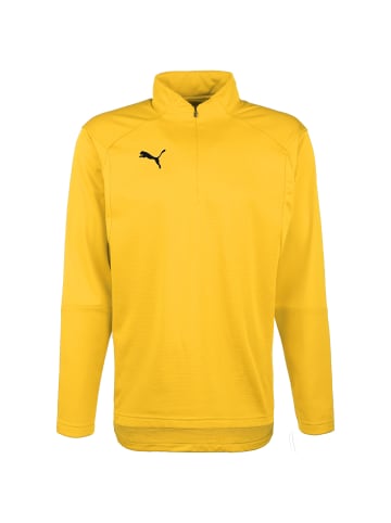 Puma Longsleeve LIGA Training 1/4 Zip in gelb / schwarz