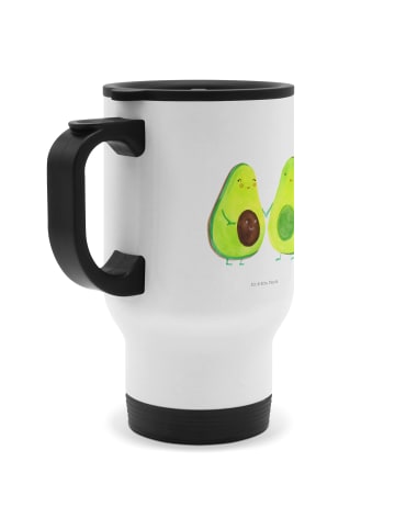 Mr. & Mrs. Panda Kaffeebecher Avocado Pärchen ohne Spruch in Weiß