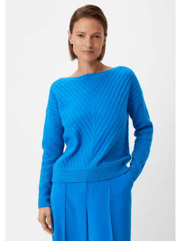 comma Strickpullover langarm in Blau