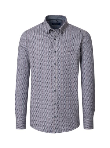 Katt Knopfleisten Langarmshirt für Herren in rot