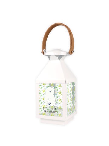 Mr. & Mrs. Panda Laterne Eisbär Faul mit Spruch in Transparent