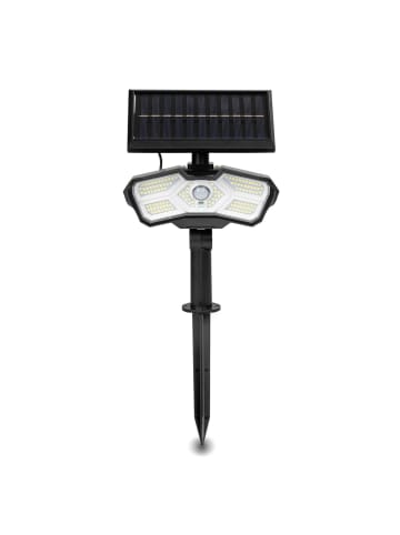 EASYmaxx Solar-Leuchte 3,7V schwarz mit abnehmbarem Solarpanel Schwarz