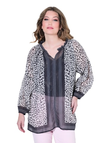 MIAMODA Bluse in schwarz