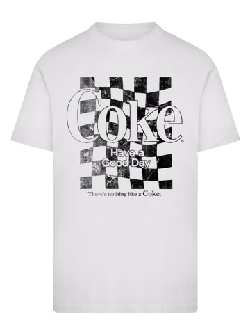 F4NT4STIC T-Shirt Coca Cola Checker in weiß