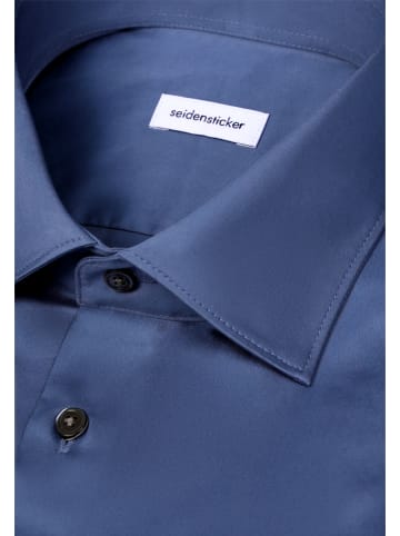 Seidensticker Business Hemd Shaped in Mittelblau