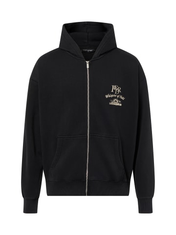 PEGADOR Sweatjacke Gubbio in schwarz weiß - 0001