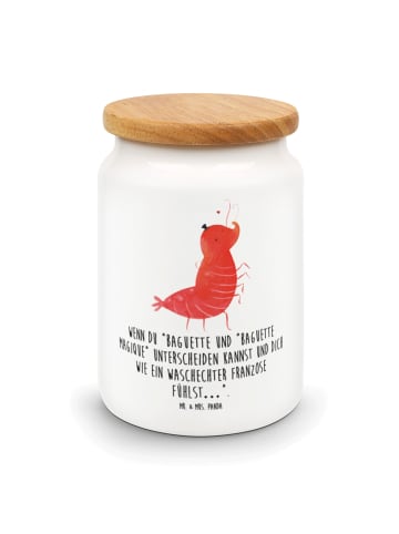 Mr. & Mrs. Panda Keksdose Garnele Franzose mit Spruch in Weiß