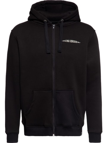 King Kerosin Sweatjacke in Schwarz