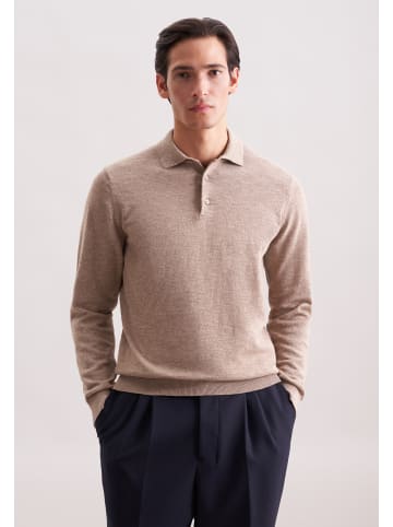 Seidensticker Strick Polo Regular in Beige
