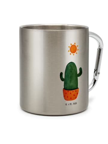 Mr. & Mrs. Panda Tasse Kaktus Sonne ohne Spruch in Silber