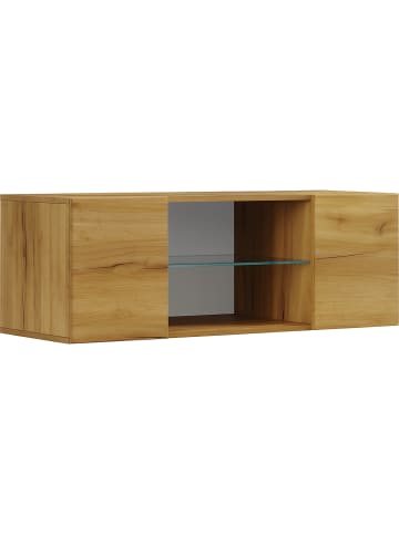 VCM  Holz TV Wand Hänge Lowboard Fernsehschrank Jusa in Honig-Eiche