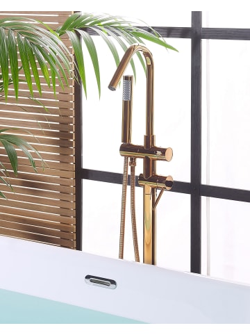 Beliani Wannenarmaturen VICTORIA in Kupfer - (W) 21 x (H) 115 x (L) 21 cm