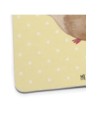 Mr. & Mrs. Panda Untersetzer Meerschweinchen Weisheit ohne Spruch in Gelb Pastell