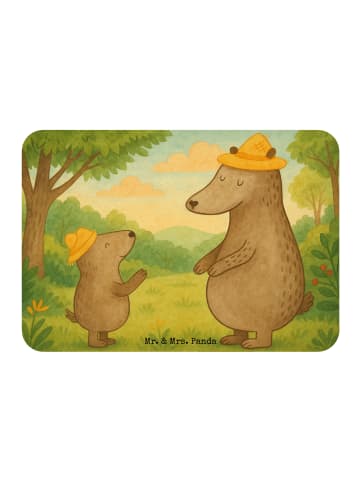 Mr. & Mrs. Panda Magnet Bären mit Hut Design ohne Spruch in Weiß