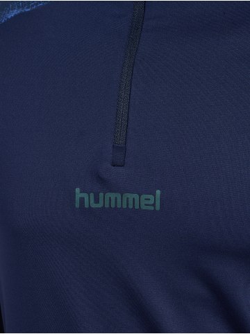Hummel Halbreißverschluss Sweatshirt Daumenlöcher Hmlblaze26 Herren in MARINE