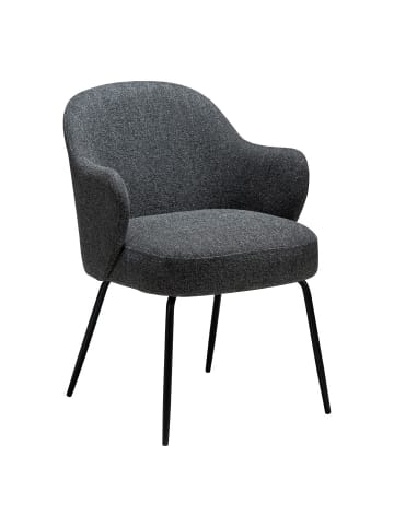 ebuy24 Esszimmerstuhl Bae Dunkel Grau 2er Set