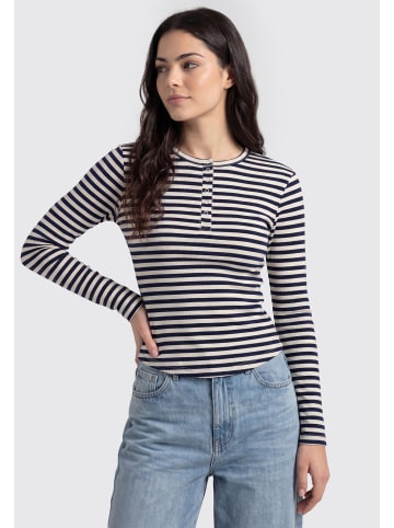 myMo Women Longsleeve in Beige Navy