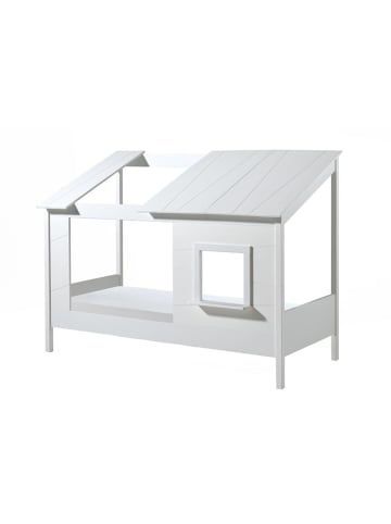 58 aufm Kessel BAUMHAUSBETT Katalyn 214x159x105 aus MDF+Massivholz in Weiß