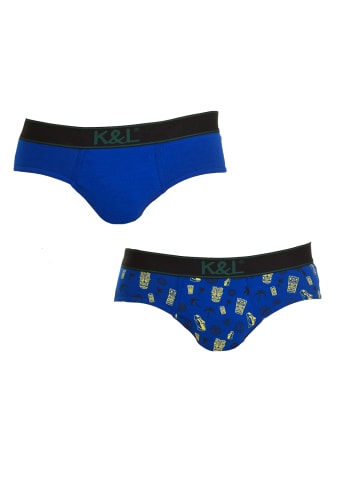 Kisses and Love 2er-Set: Slip in Blue