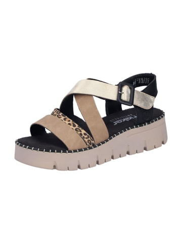 rieker Plateau Sandaletten in Beige