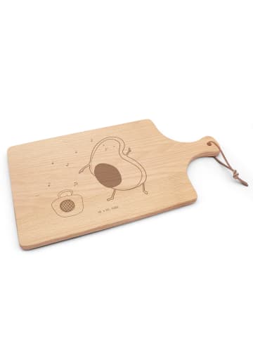 Mr. & Mrs. Panda Schneidebrett Avocado Tanzen ohne Spruch in Transparent